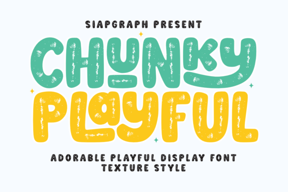 Chunky Playful Texture: A Font for Bold, Engaging Design