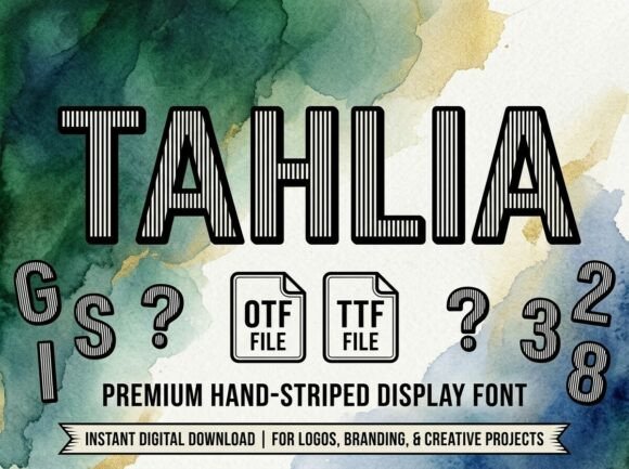 Tahlia: A Bold Typeface for Unforgettable Branding